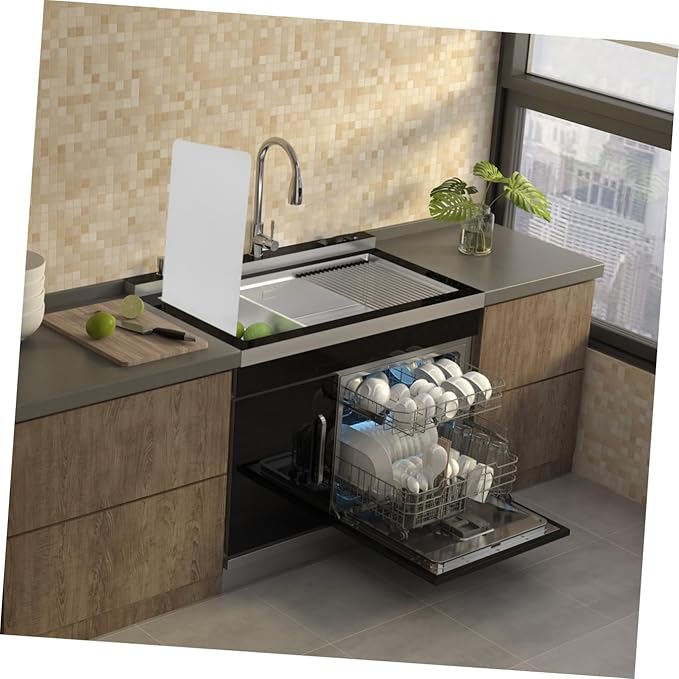 LALAFINA 2Pcs Stainless Steel Side Splash Guard Wall Mounted Sink Splash Guard for Kitchen Design Easy to Clean Resistant for Kitchen Sink