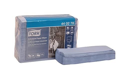 Tork Heavy Duty Paper Wiper W4, Glass Cleaning, 5 x 90 Sheets, 440278