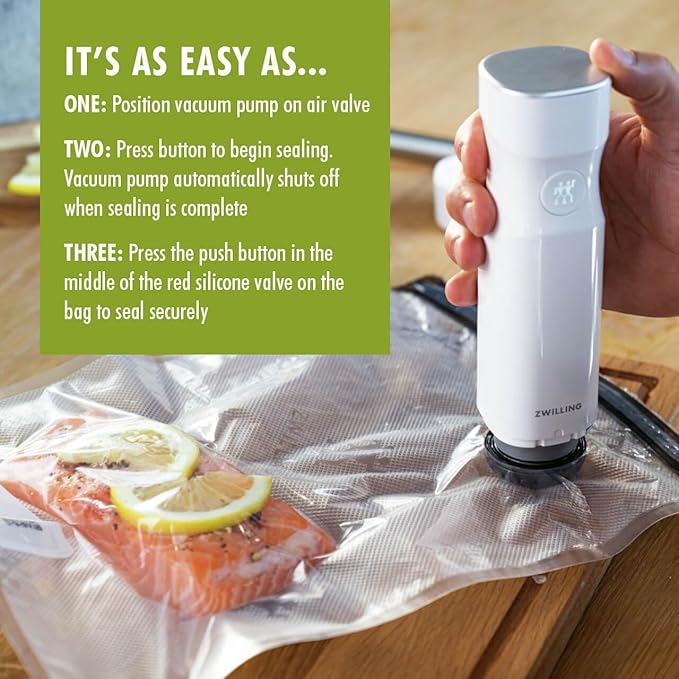 ZWILLING Fresh & Save 10-pc Vacuum Sealer Bags, Sous Vide Bags, Meal Prep - Assorted Sizes