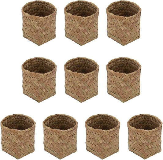 Zerodeko Wedding Candy Case Storage Box 2.36X3.93X2.36In Natural Color Decorative Gift Container for Party Favor and Small Wedding