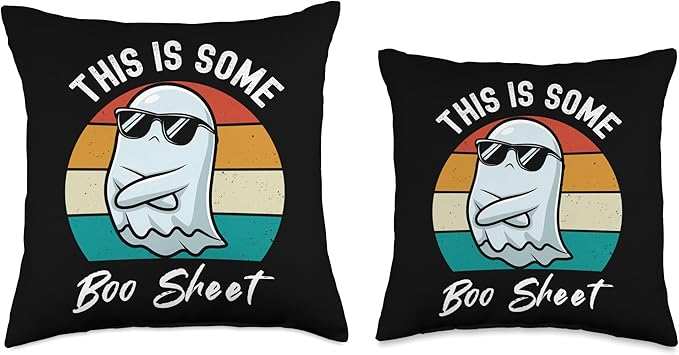 This Is Some Boo Sheet Halloween Ghost Funny Men Women Throw Pillow
