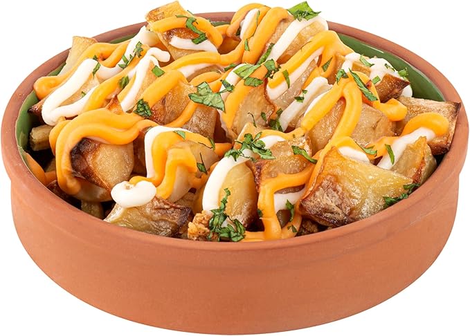 Restaurantware-Terra Tek 15.2 Ounce Terracotta Cazuelas, 2 Green Glazed Clay Pots For Cooking - Oven-Ready, Microwavable, Terracotta Serving Pots, Dishwashable, For Cooking And Serving