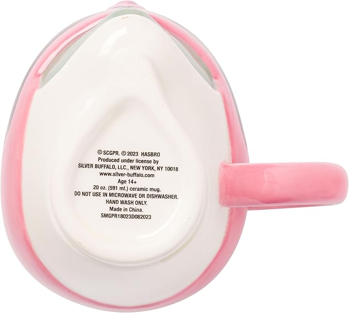 Silver Buffalo Power Rangers Pink Ranger Kimberly Hart 3D Sculpted Ceramic Mug, 20 Ounces