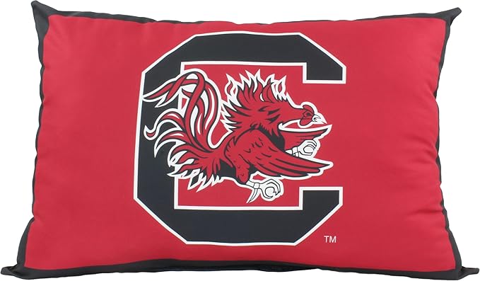 College Covers Everything Comfy South Carolina Gamecocks 20" x 28" Fully Stuffed Big Logo Pillow
