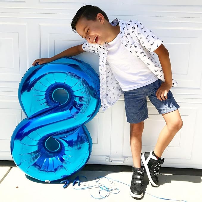 40 Inch Birthday Balloons 28 Number Baloons for Happy Birthday Decorations Supplies, Dark Blue Balloons for Celebration Party, Graduation, Photo Prop