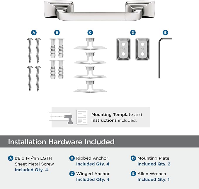 Amerock Highland Ridge Polished Nickel Pivoting Double Post Tissue Holder, BH36011PN