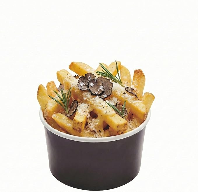 Coppetta 12-Ounce Dessert Cups, 200 Disposable Ice Cream Cups - Lids Sold Separately, Sturdy, Black Paper Frozen Yogurt Bowls, For Hot And Cold Foods, Perfect For Gelato Or Mousse - Restaurantware