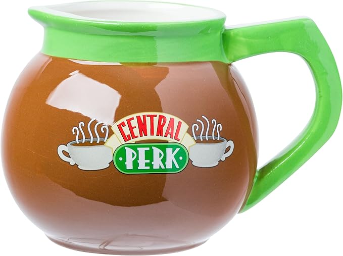 Silver Buffalo Friends Central Perk Pot Ceramic 3D Sculpted Mug, 20 Ounces