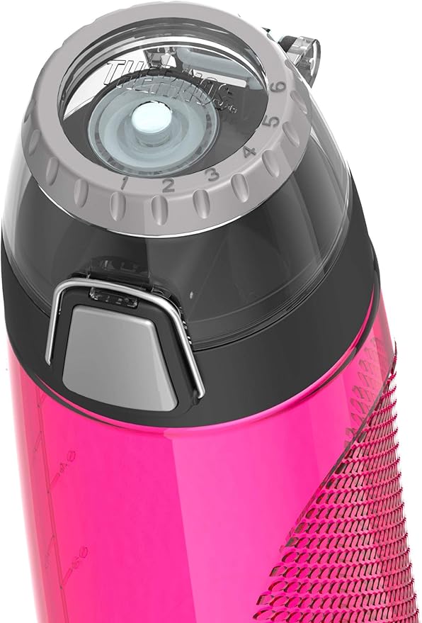 Thermos 24 Ounce Tritan Hydration Bottle with Meter, Ultra Pink (HP4104UP6)
