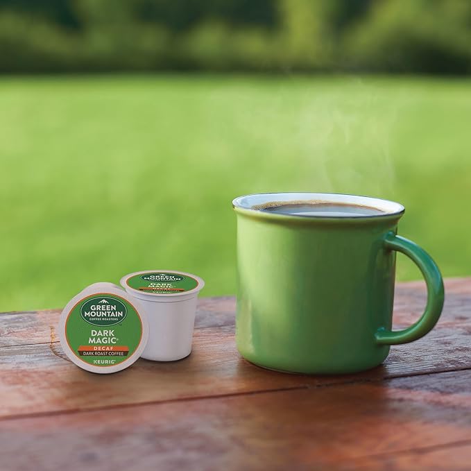 Green Mountain Coffee Dark Magic Decaf Keurig Single-Serve K-Cup pods, Dark Roast Coffee, 72 Count