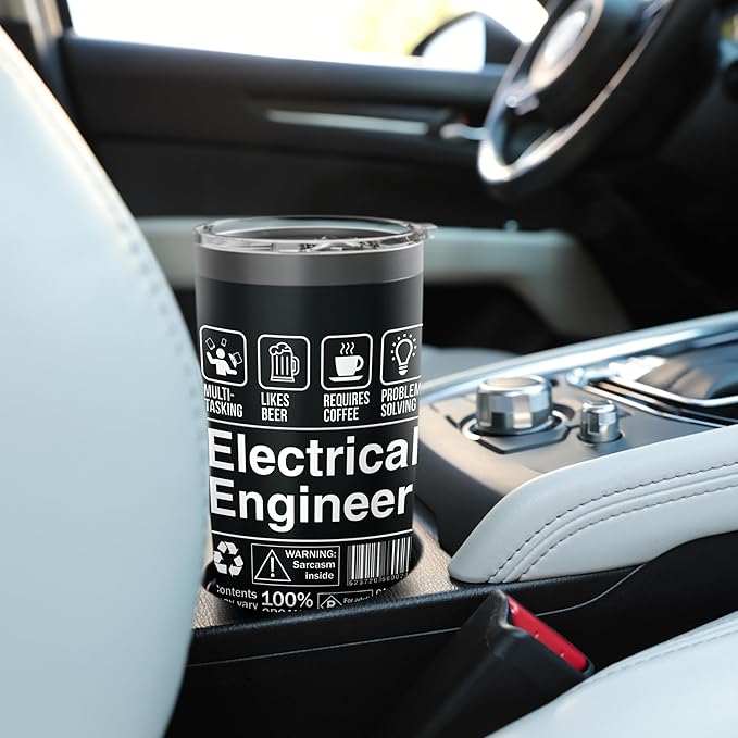 Electrical Engineer Funny Description Label Stainless Steel Insulated Tumbler