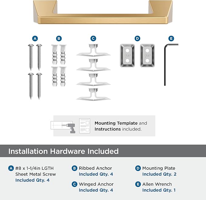 Amerock Blackrock Champagne Bronze 9 inch (229mm) Towel Bar, BH36005CZ
