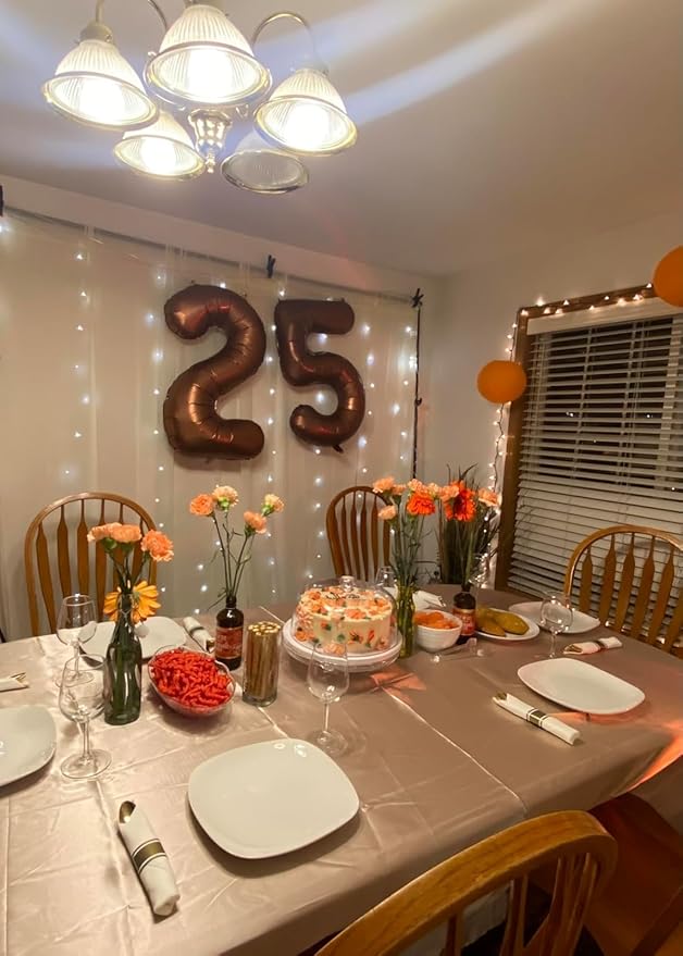 Coffee Brown Number 6 Balloon Balloons, Happy Birthday Decoration for 6th, 40 Inch Six Number Balloons for 6, 16, 26, 60, 2026 Wedding Anniversaries Singles Party, 2026 New Years Eve Party