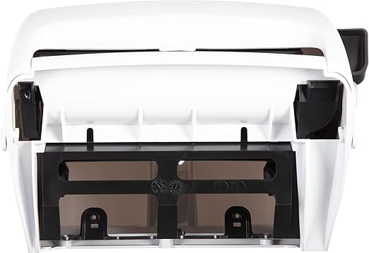 San Jamar Classic Paper Towel Dispenser with Lever, Manual Storage Solution for Bathroom and Kitchen, 16.5" x 12.94" x 9.25", 1 Count, White