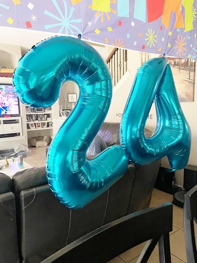 Numbers Balloon 3, 40 Inch Large Light Blue Balloon for Three Year Old Birthday Decor, 3 13 30 31 Birthday Party Decorations for Wedding Supplies