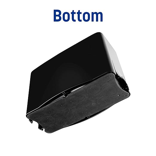 San Jamar Paper Towel Dispenser Counter Top Towel Holder, Holds Multifold, C-Fold and Single Towels for Bathroom, Kitchens, Restaurants, And Cafeterias, Plastic, 9 X 12.25 X 6 Inches, Black