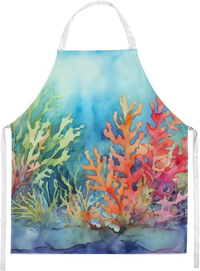 Caroline's Treasures Seaweed Apron Cooking Kitchen Server Baking Crafts Gardening for Adult Women Men, Unisex, Large, Multicolor