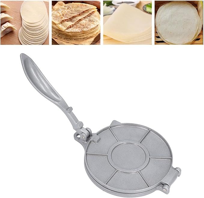 Tortilla Press Multifunctional Aluminium Alloy Manual Maker Press for Making Dumplings Tortillas Quesadilla Home Kitchen