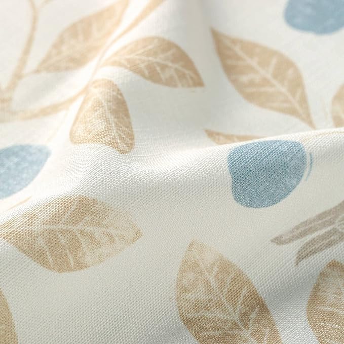 VOGOL Mini Tier Curtains for Small Windows, Cute Birds Print Short Curtains for Nursery Bathroom, Cafe, Door Head, 30 x 30, 2 Panels, Top Pocket