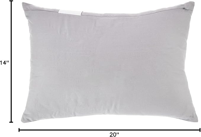 Nautica - Throw Pillow, Cotton Bedding with Hidden Zipper Closure, Mediterranean Inspired Home Decor (Fairwater Blue, 14" x 20")