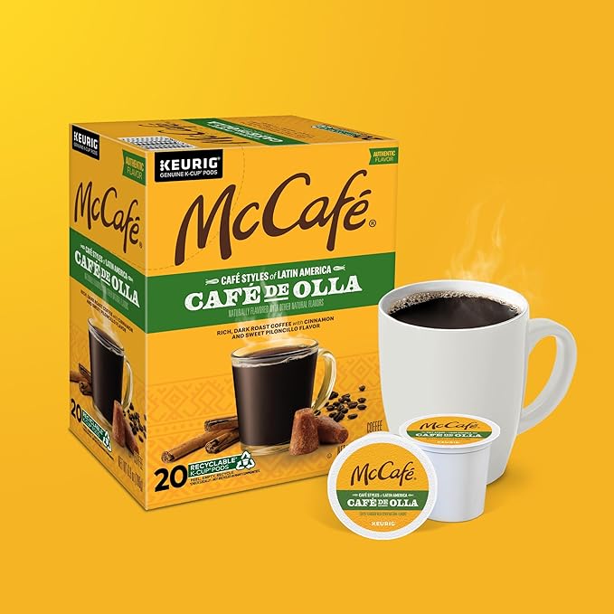 McCafe Cafe Styles of Latin America Cafe de Olla, Keurig Single Serve K-Cup Coffee Pods, 20 Count