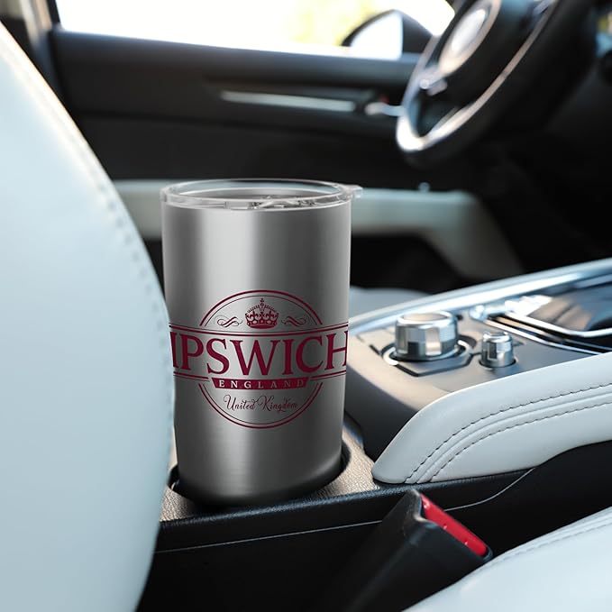 Ipswich England - Ipswich United Kingdom Label Stainless Steel Insulated Tumbler