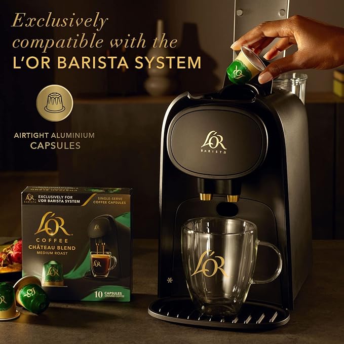 L'OR Coffee Pods, 30 Count Provocateur Medium Roast Blend, Single-Serve Aluminum Coffee Capsules Compatible with the L'OR BARISTA System & *Nespresso Original Machines, 30 Count (Pack of 3)