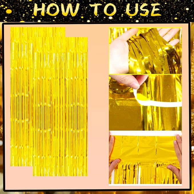 2026 Happy New Year Balloons Decorations Kit, 2026 New Years Eve party supplies, New Years Decorations 2026 Set with 2026 Foil Balloons Happy New Year Banner Champagne Curtains Backdrop for NYE Decor