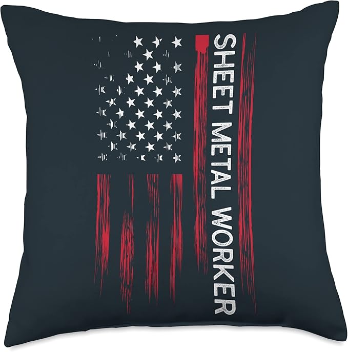 Journeyman Sheet Metal Worker Union Sheet Metal Worker Throw Pillow