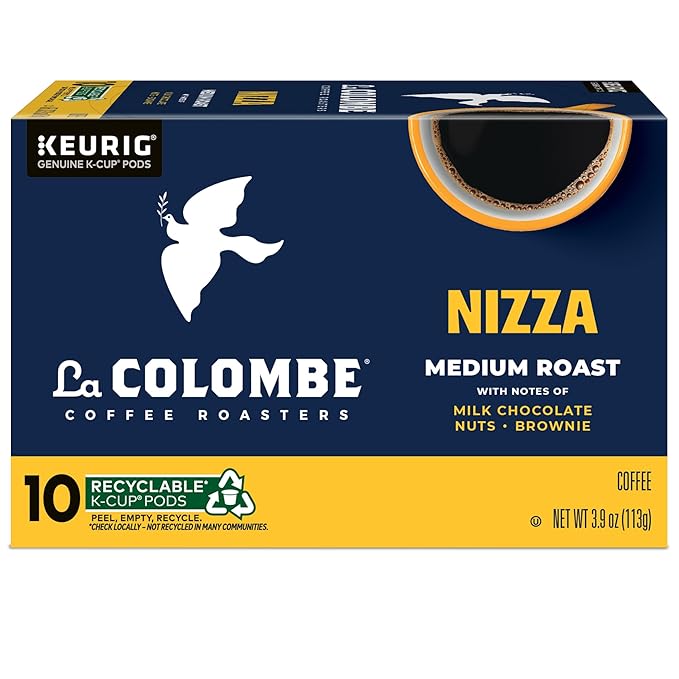 La Colombe® Coffee Roasters Nizza Medium Roast Coffee, Single Serve Keurig® K-Cup® Pods, 10-Count Box (Pack of 2)