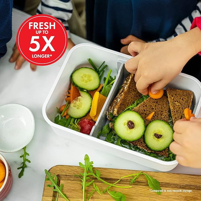 ZWILLING Fresh & Save Plastic Lunch Box, Airtight Food Storage Container, Meal Prep Container, BPA-Free, White - Large