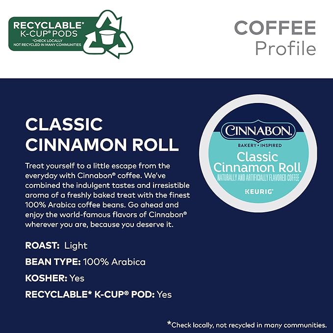 Cinnabon® Classic Cinnamon Roll Coffee, 60ct