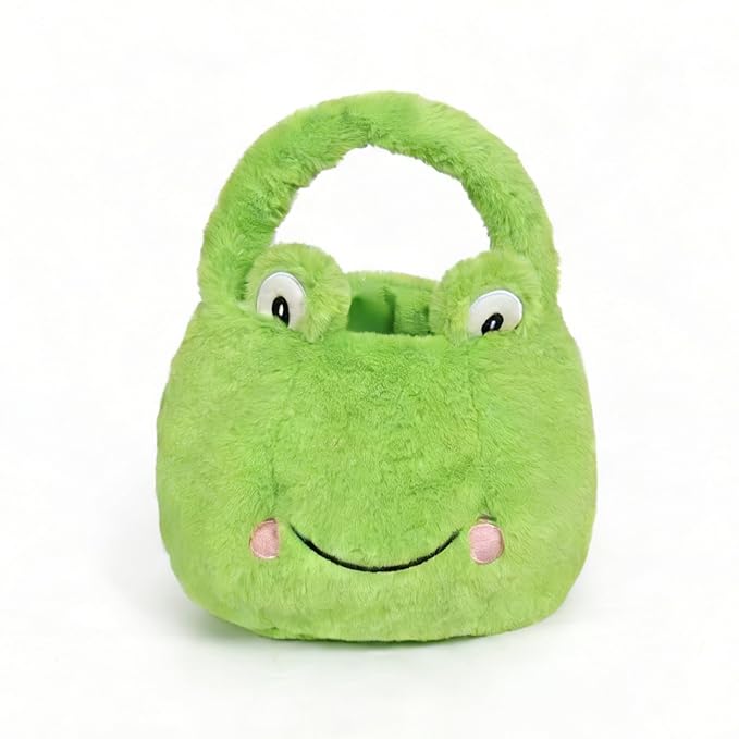 Easter Basket, Easter Baskets for Kids, Frog Baskets with Handle for Gifts Empty, Bunny Egg Hunting, Basket Stuffers Essentials