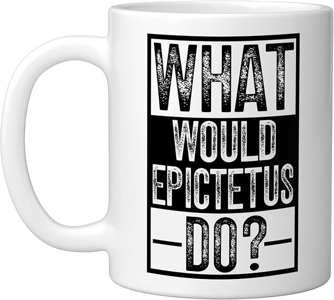 Stoicism Ceramic Mug, White