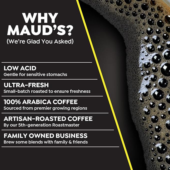 Maud's World's Strongest Decaf Coffee Pods, 100 ct, Decaffeinated Dark Roast Coffee in Single Serve Pods – 100% Arabica Coffee, Compatible with Keurig K Cups Maker