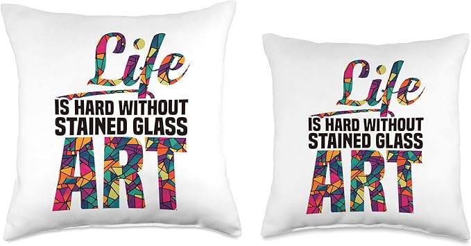 Stained Glass Artist Sheets Foiler Tools Stained Glass Throw Pillow