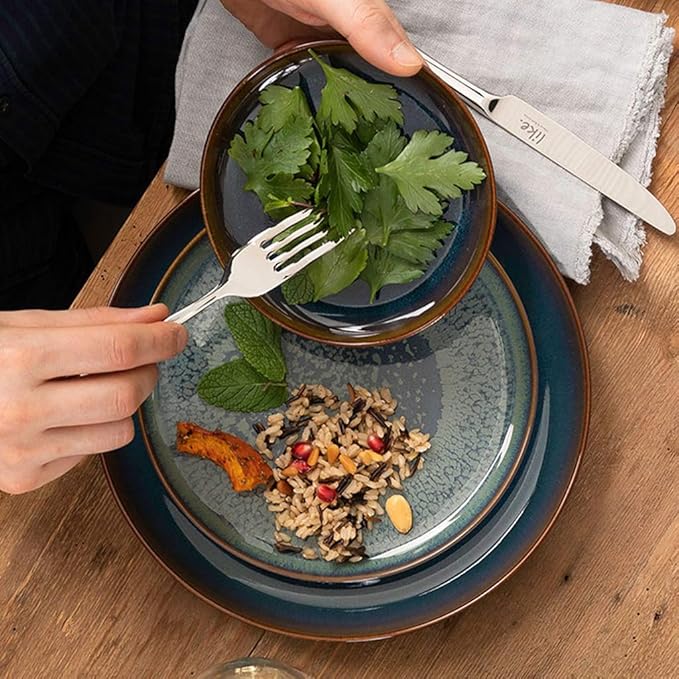 Villeroy & Boch Crafted Denim dinner plate, ⌀26 cm, blue