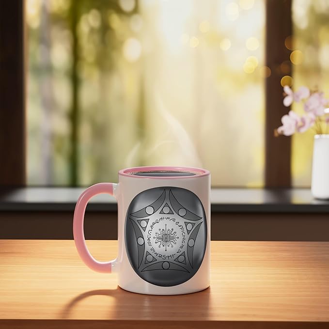 Buga Sphere Columbia UFO Ceramic Mug, Pink/White
