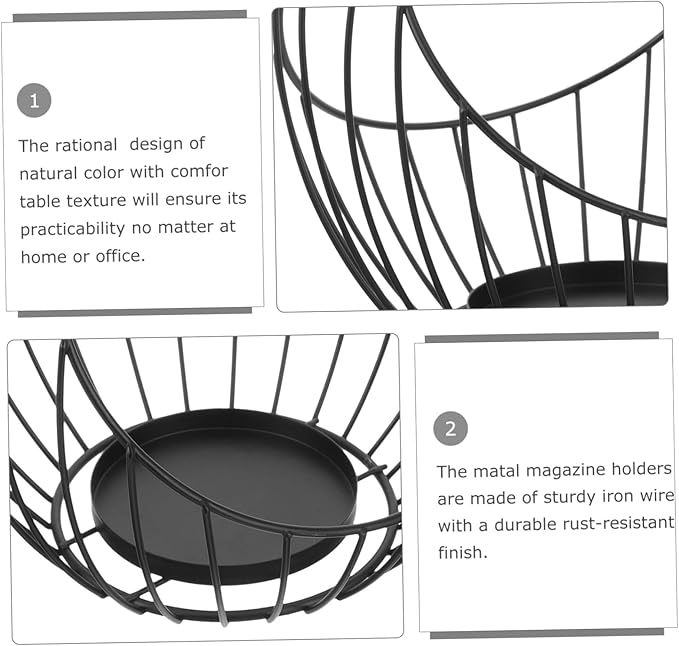 Metal Construction Book Basket Wire Baskets for Organizing Hanging Magazine Holder Iron Storage Container Modern Decorative Organizer File Stand