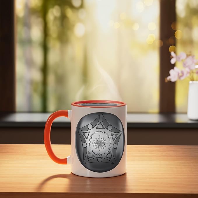 Buga Sphere Columbia UFO Ceramic Mug, Orange/White