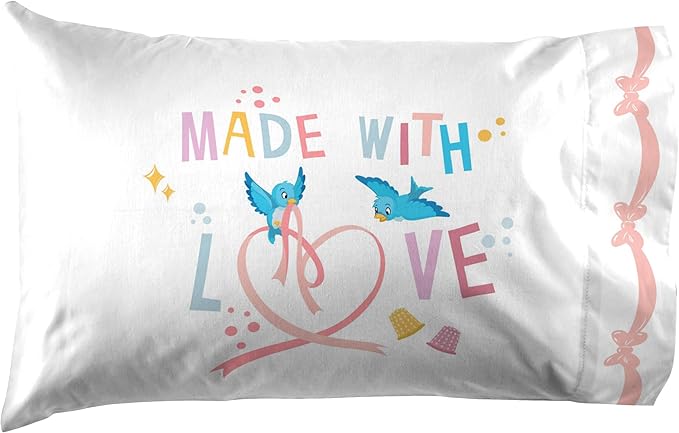 Jay Franco Kids Sheet Set with Fitted, Flat Sheets & Pillow Cover - Ultra-Soft Bedding with Pillowcase for Room Decor, White - Princess Cinderella, 3 Piece Twin