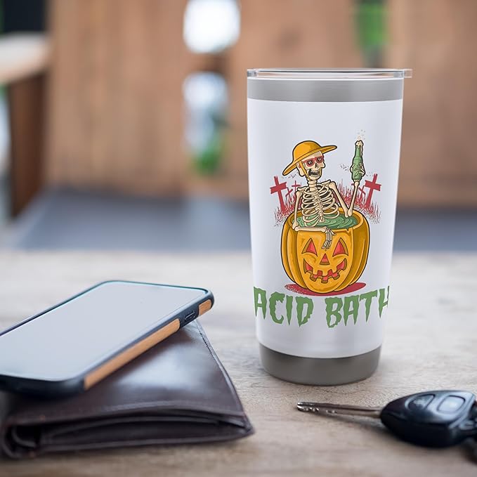You only need an acidic bath, bathtub Stainless Steel Insulated Tumbler