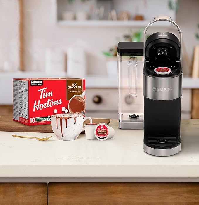 Tim Hortons Original Hot Chocolate, Single Serve Keurig K-Cup Pods, 10 Count (Pack of 2)