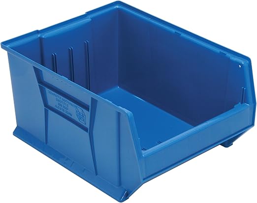 FSE 373-QUS955BL Hulk 24" Container, 23-7/8"L x 18-1/4"W x 12"H, Stackable, Polypropylene, Blue, Made in USA