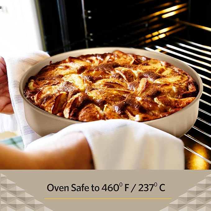 Glad Round Baking Pan Nonstick - Heavy Duty Metal Bakeware for Cakes and Desserts, 9.6 inches