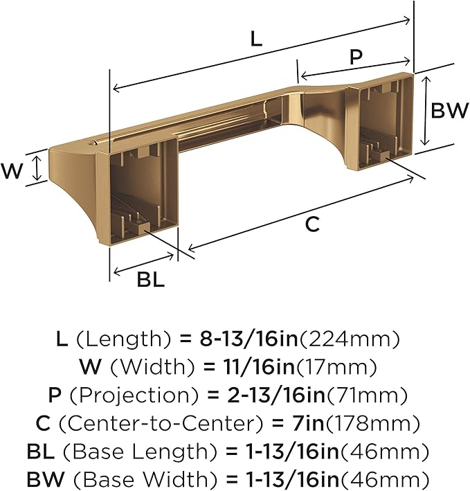 Amerock BH36021CZ | Champagne Bronze Pivoting Double Post Toilet Paper Holder | 8-13/16 in. (224 mm) Toilet Tissue Holder | Mulholland | Bath Tissue Holder | Bathroom Hardware | Bath Accessories