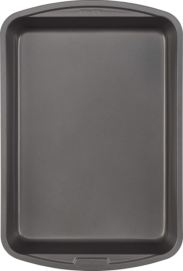 Goodcook 04048 Metal Utensil Nonstick Roast Pan, Easy Clean Dishwasher Safe, 11.5 Inch x 15.5, Silver