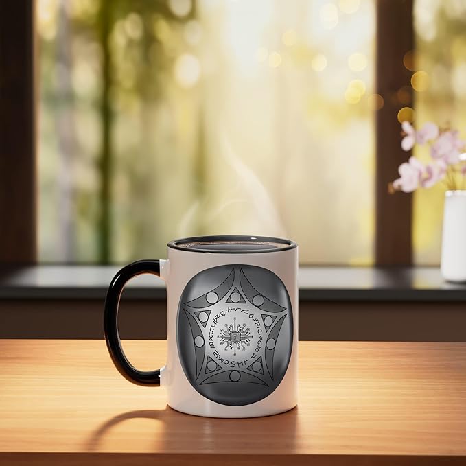 Buga Sphere Columbia UFO Ceramic Mug, Black/White