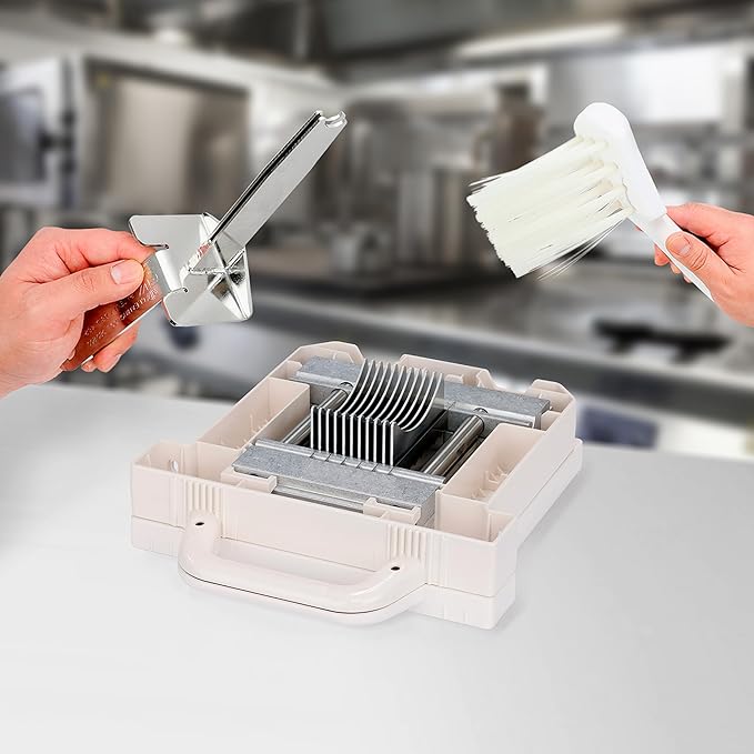 Prince Castle Saber King Cleaning Kit - White Brush - Parts Cleaning Brush for Vegetable Chopper Blade and Kitchen Chopper for Dicing Vegetables and More