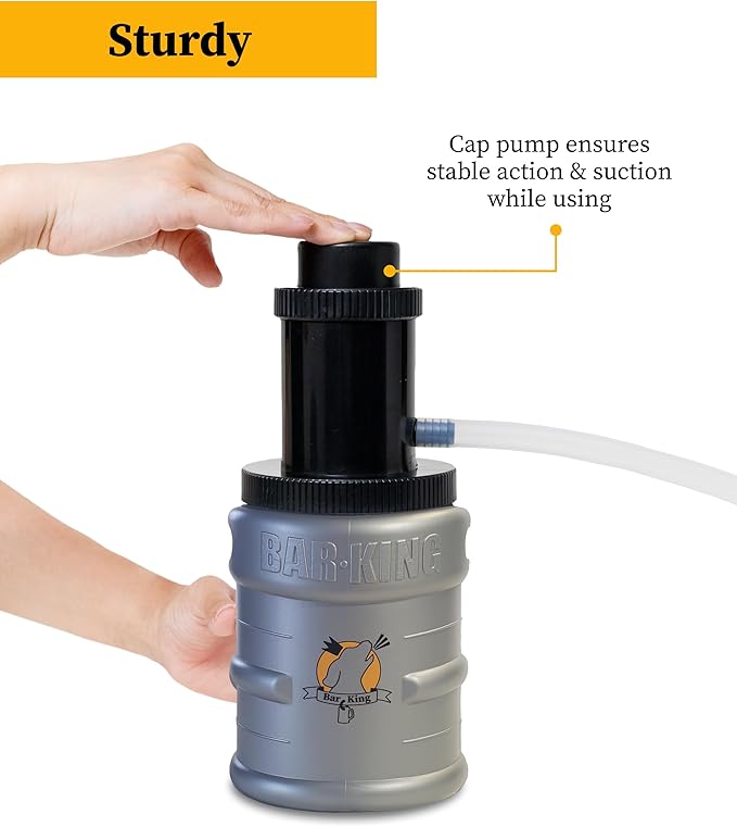 Bar-King Quick-Connect Kegerator Beer Line Cleaning kit. Now Clean Your Beer Lines as Easily as Changing a Keg. (Includes Cleaning Powder)